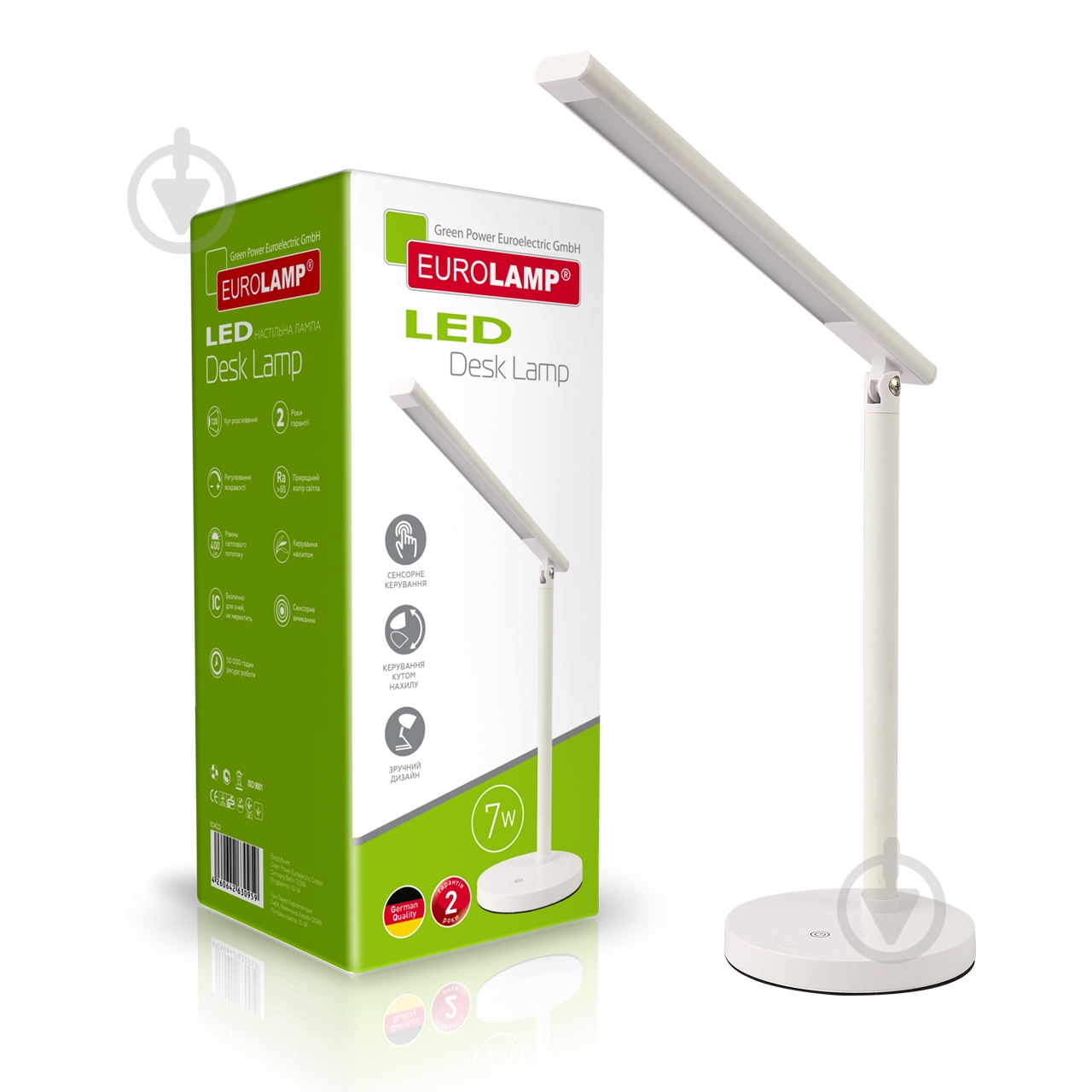 Настільна лампа Eurolamp SMART N2 dimmable 7 Вт білий LED-TLD2-7W(white) - фото 1