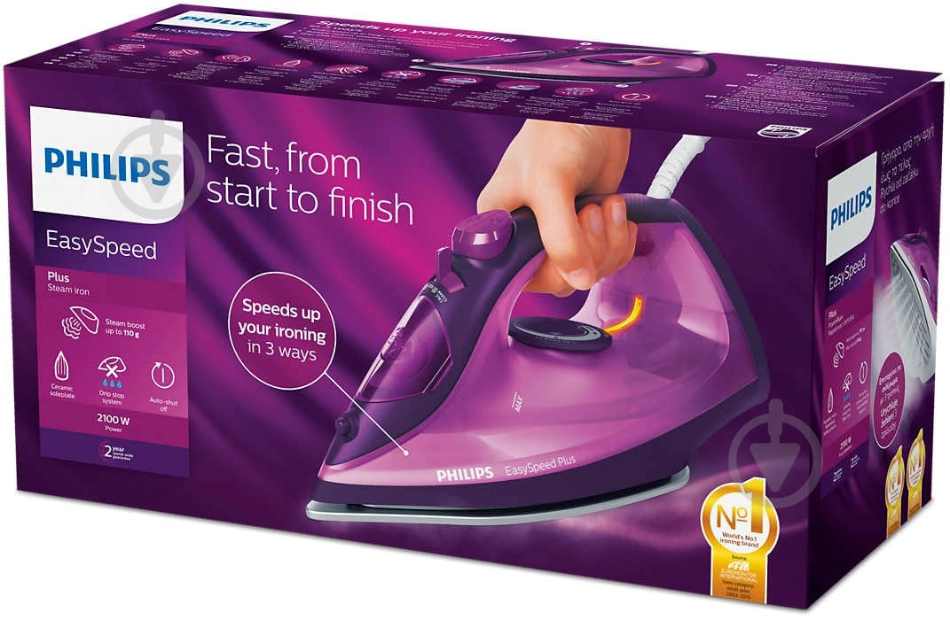 Утюг Philips EasySpeed Plus GC2148/30 - фото 5