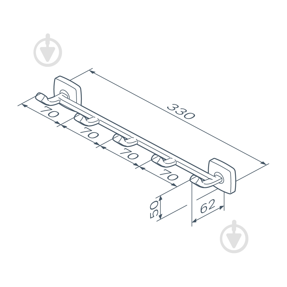 Набор крючков AM.PM A9035922 Gem - фото 7