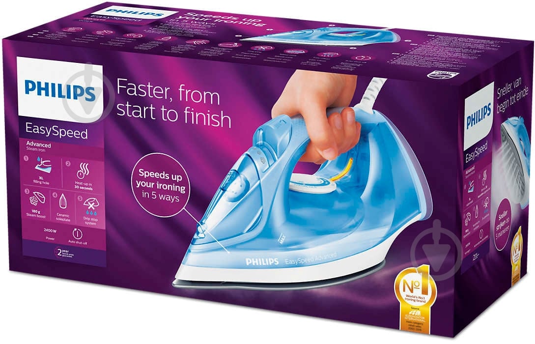 Утюг Philips EasySpeed Advanced GC2676/20 - фото 5 Утюг Philips EasySpeed Advanced GC2676/20 - фото 5