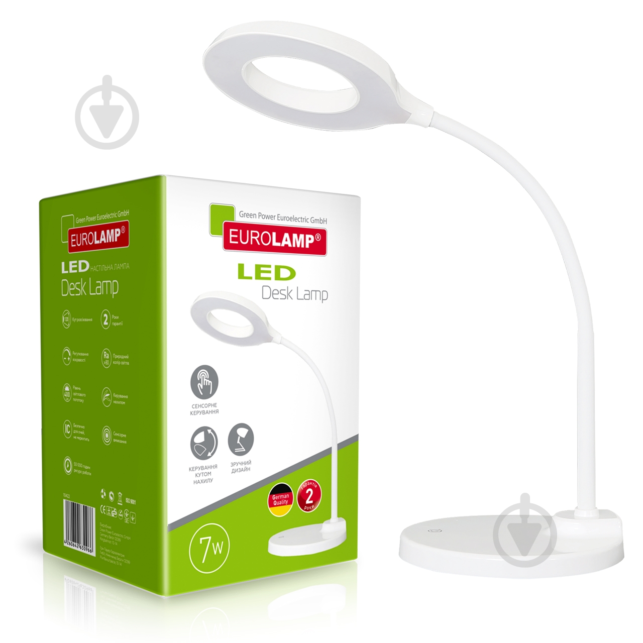 Настільна лампа Eurolamp SMART N3 dimmable 7 Вт білий LED-TLD3-7W(white) - фото 1