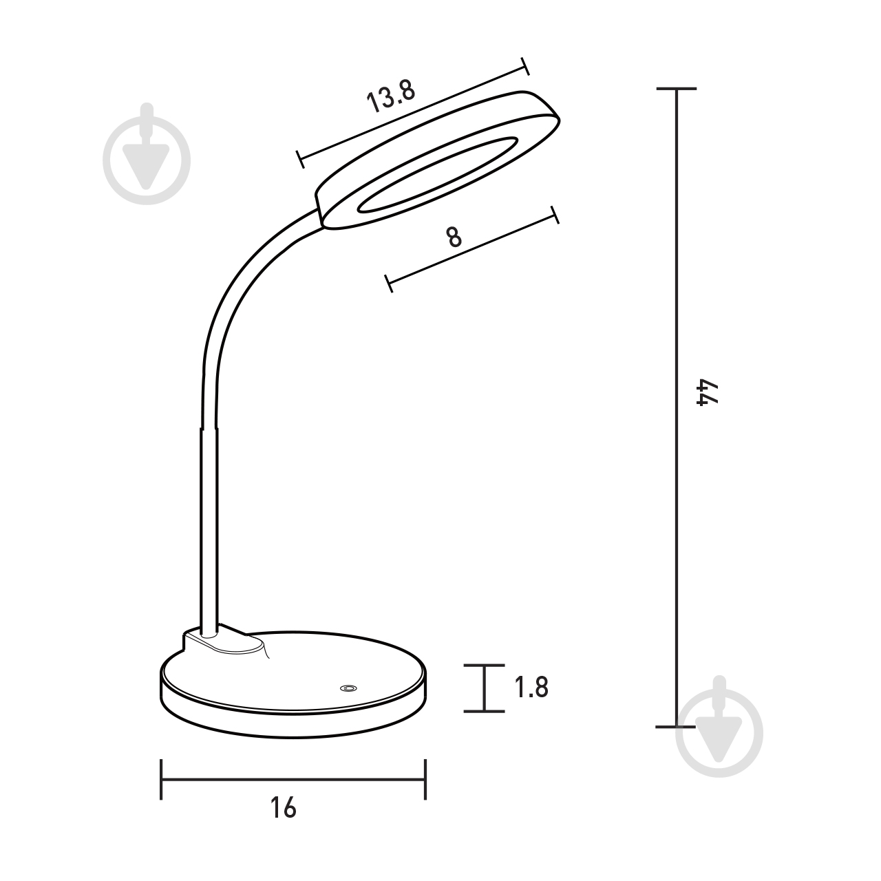 Настільна лампа Eurolamp SMART N3 dimmable 7 Вт білий LED-TLD3-7W(white) - фото 3