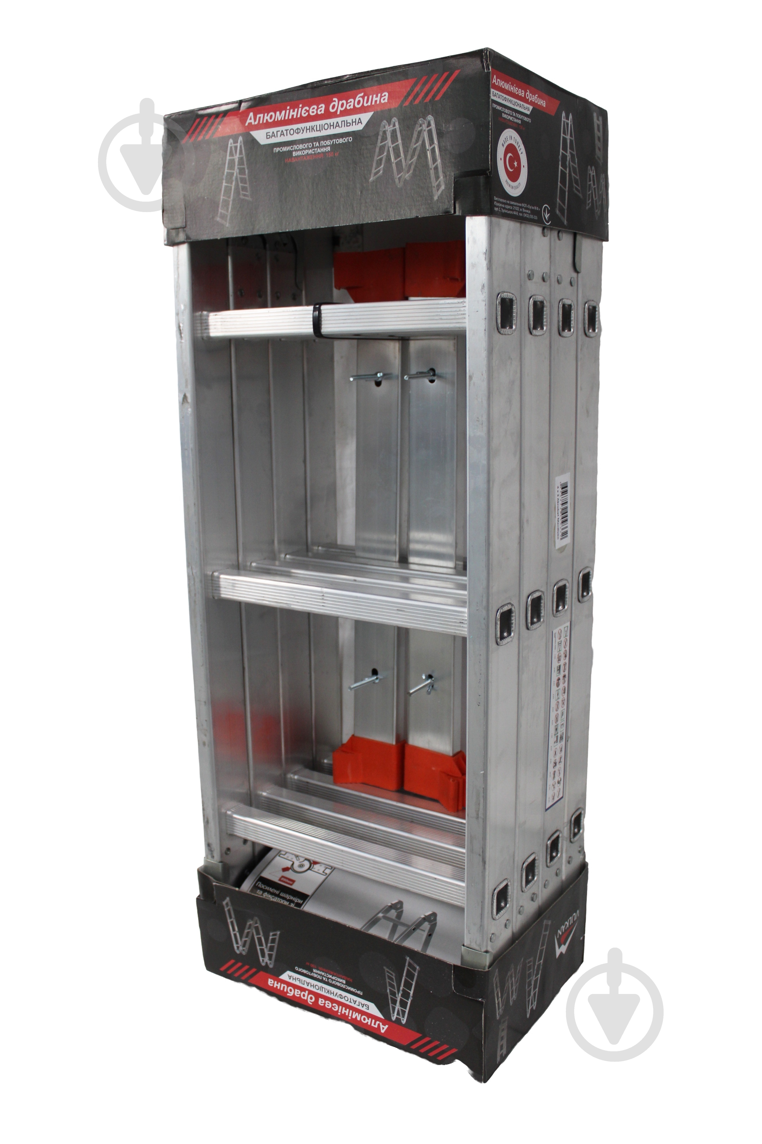 Шарнирная лестница-стремянка Vulkan 4x4 (7616) - фото 10 Шарнирная лестница-стремянка Vulkan 4x4 (7616) - фото 10