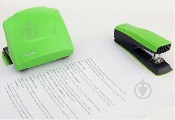 Дырокол Shell 30 листов с пластиковым верхом салатовый Axent - фото 2 Дырокол Shell 30 листов с пластиковым верхом салатовый Axent - фото 2