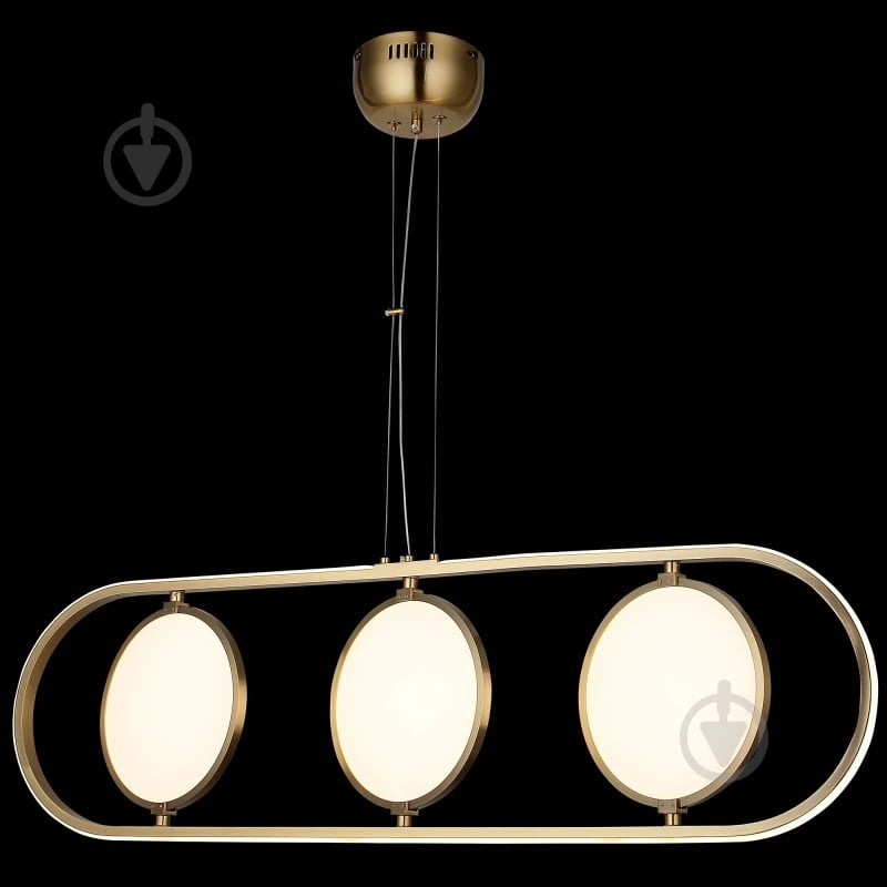 Люстра підвісна Vio Concept Bonorva long 77 Вт LED-модуль латунь 80328-04-LS4-CO - фото 1