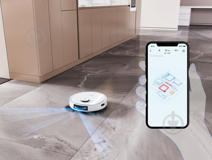 Робот-пылесос Ecovacs Deebot Ozmo T9 DLX13-44 white - фото 11