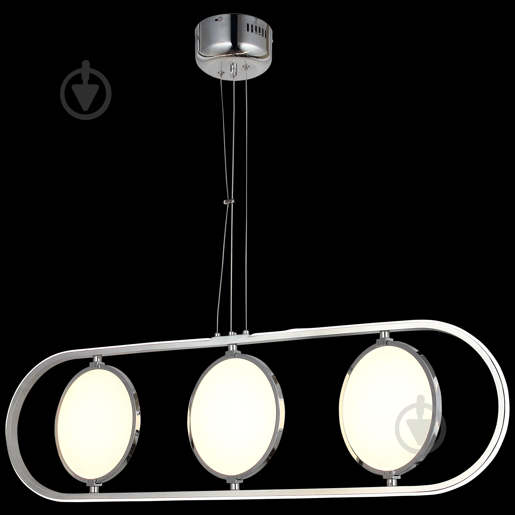 Люстра підвісна Vio Concept Bonorva long 77 Вт LED-модуль хром 80328-04-LS4-CR - фото 1