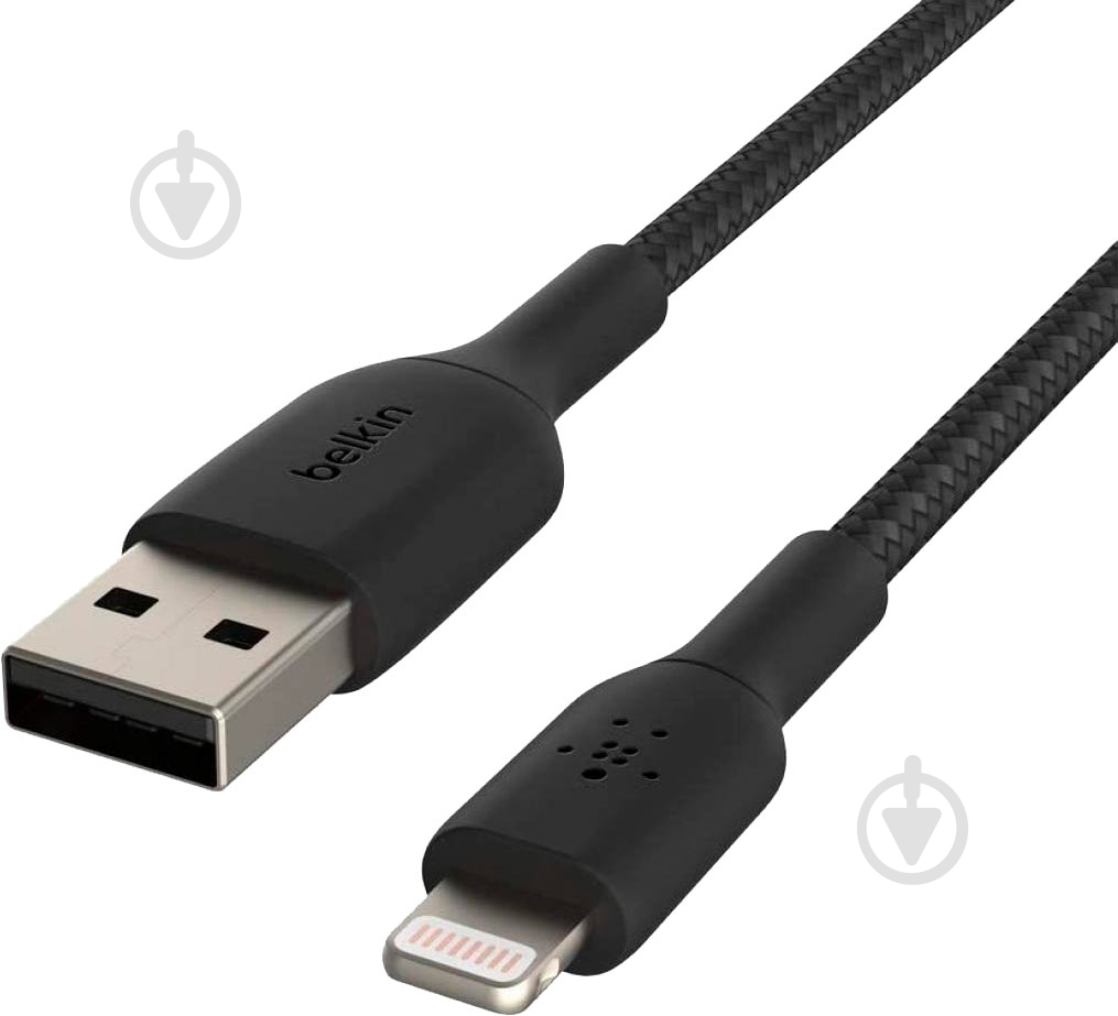 Кабель Belkin Lightning – USB 0,15 м черный (CAA002BT0MBK) - фото 4 Кабель Belkin Lightning – USB 0,15 м черный (CAA002BT0MBK) - фото 4