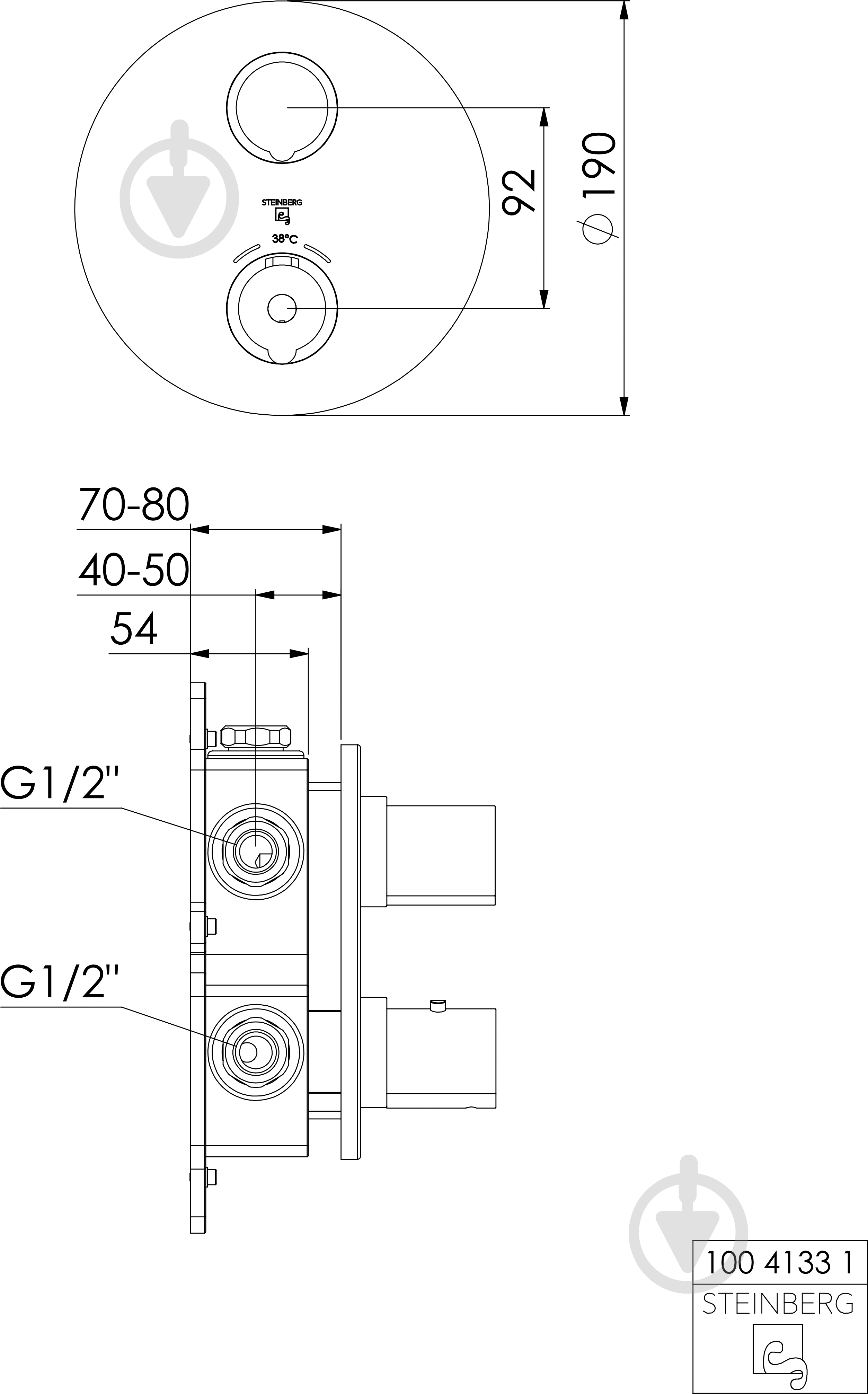 Смеситель для ванны Steinberg 100 4133 1 - фото 2 Смеситель для ванны Steinberg 100 4133 1 - фото 2
