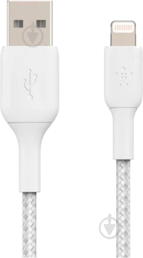 Кабель Belkin USB 2.0 AM – Lightning 0,15 м белый (CAA002BT0MWH) - фото 3