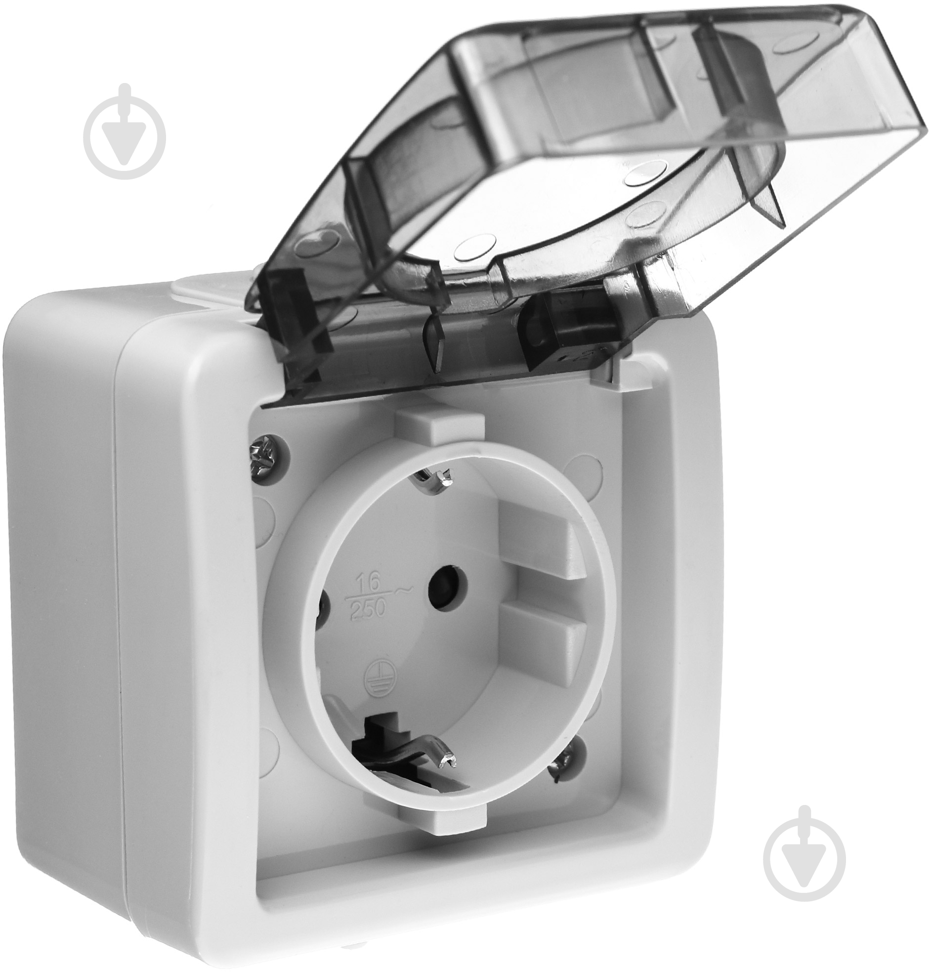 Розетка із заземленням REAL-EL Storm без шторок сірий Storm-72021P - фото 2