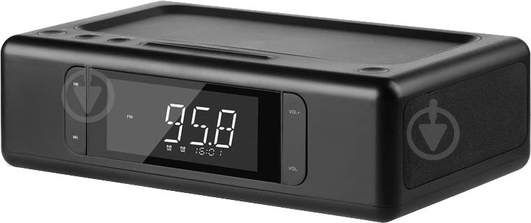 Док-станция 2E SmartClock Wireless Charging black (2E-AS01QIBK) - фото 1 Док-станция 2E SmartClock Wireless Charging black (2E-AS01QIBK) - фото 1