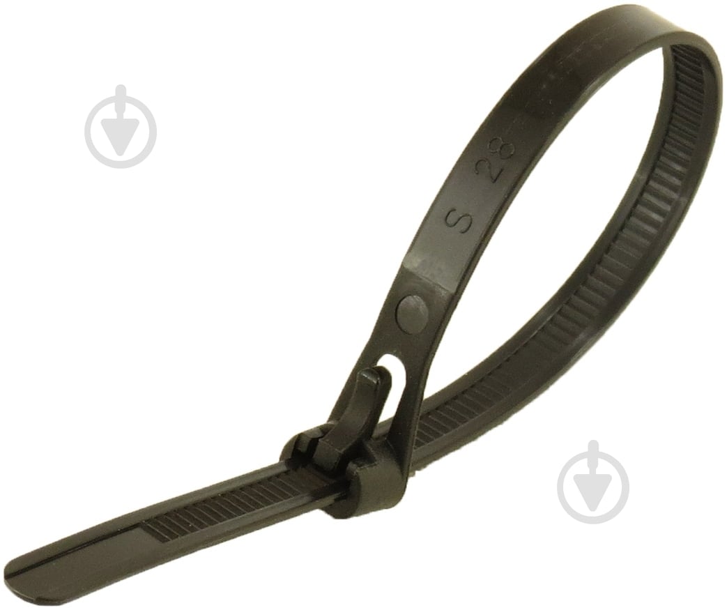 Стяжки з фіксатором багаторазові EMT 250х7,5 мм 20 шт. чорний - фото 1 Стяжки з фіксатором багаторазові EMT 250х7,5 мм 20 шт. чорний - фото 1