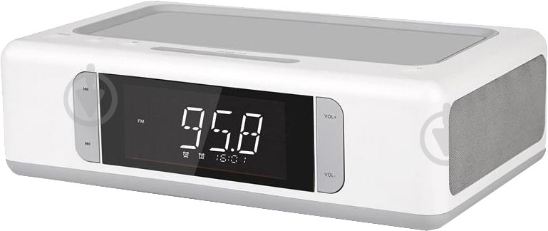 Док-станція 2E SmartClock Wireless Charging white (2E-AS01QIWT) - фото 1