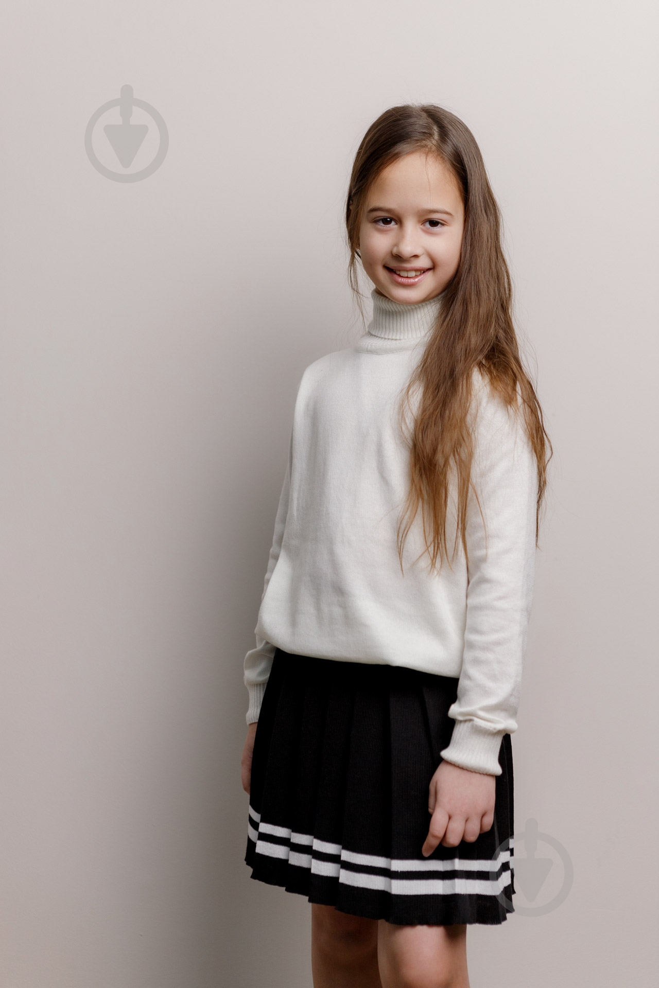 Спідниця ART KNIT пліссе "Cotton" р.140-146 чорний із білим - фото 5