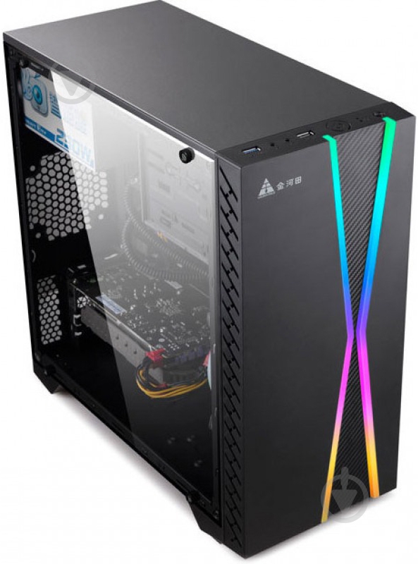 Корпус Golden Field Phantom M8B w/o PSU Black без БП - фото 4