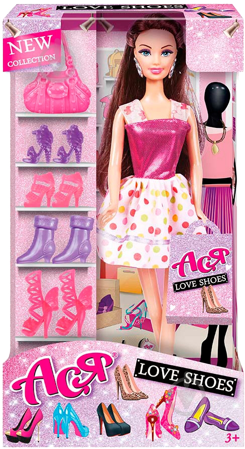 Кукла Ася брюнетка с аксессуарами Люблю обувь 35134 - фото 3