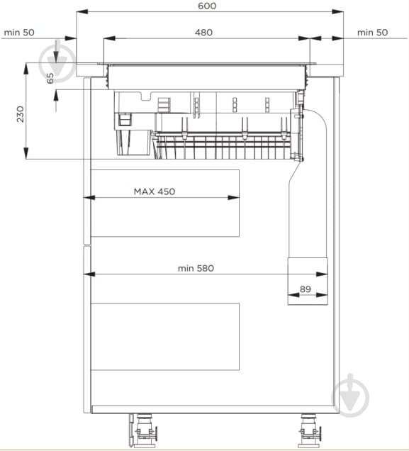 Варочная поверхность индукционная Interline с интегрированной вытяжкой HIV 960 SIR BA SYNERGY - фото 12