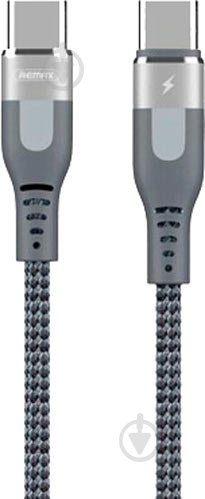 Дата-кабель Remax USB Type-C – USB Type-C 1 м сірий (RC-151A-SILVER) - фото 1 Дата-кабель Remax USB Type-C – USB Type-C 1 м сірий (RC-151A-SILVER) - фото 1