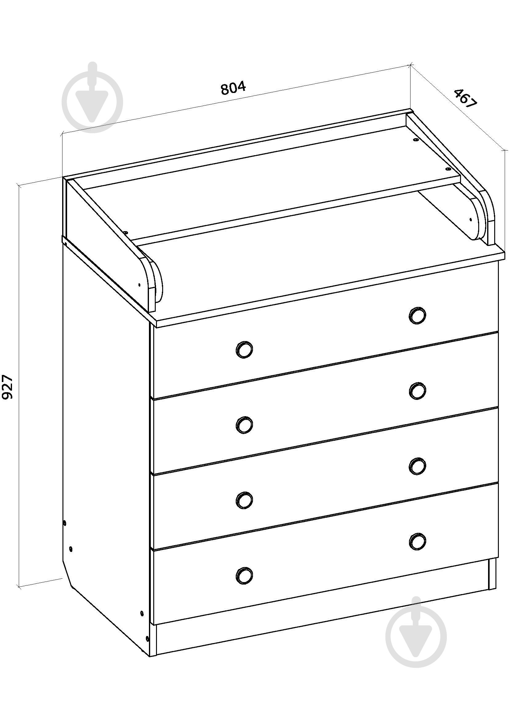 Комод пеленальный Грейд Simple белый - фото 3 Комод пеленальный Грейд Simple белый - фото 3