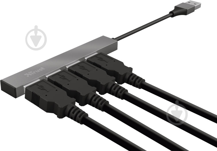 USB-хаб Trust Halyx Aluminium 4-Port Mini USB Hub (23786) - фото 5