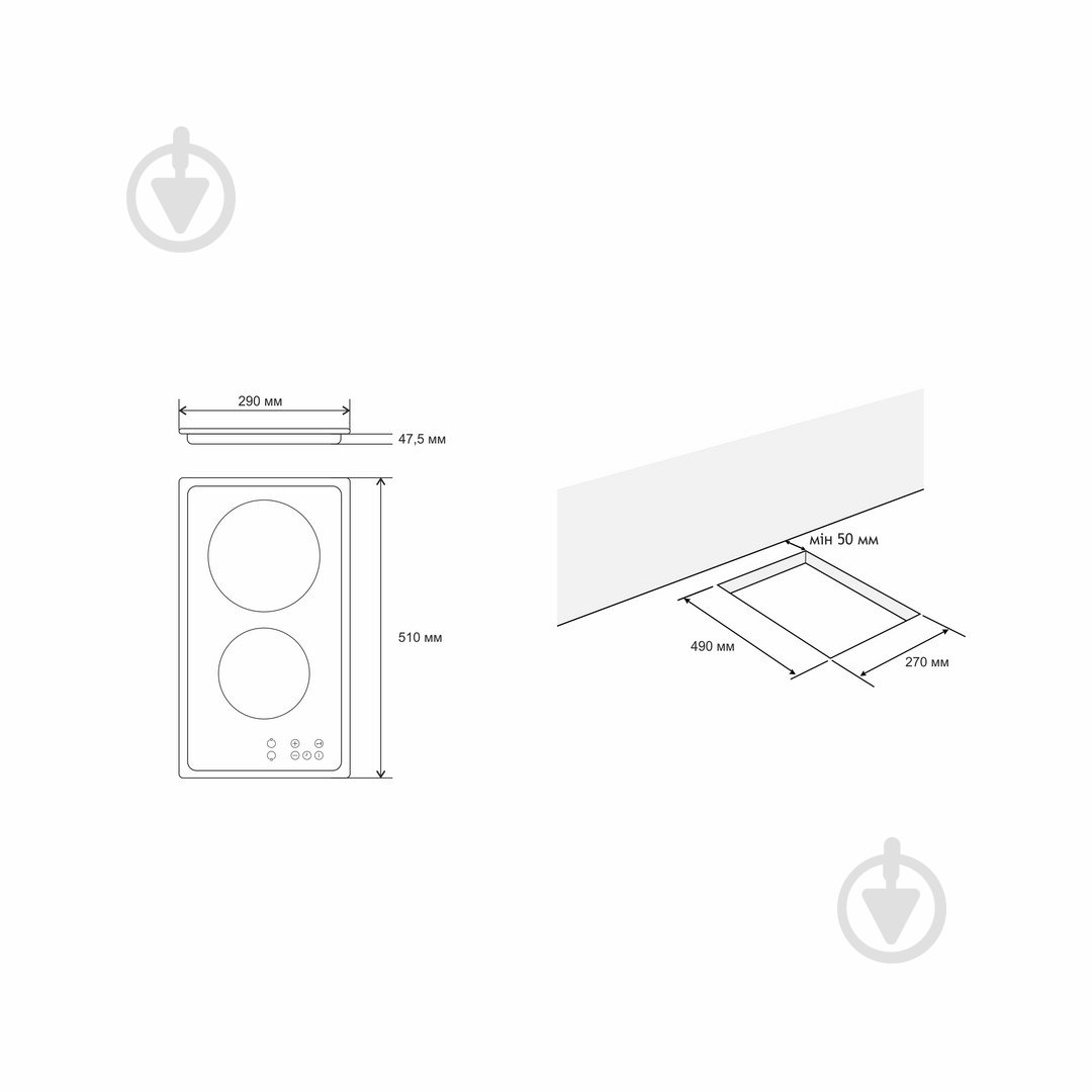 Варочная поверхность электрическая Eleyus RONA 30 BL V - фото 11