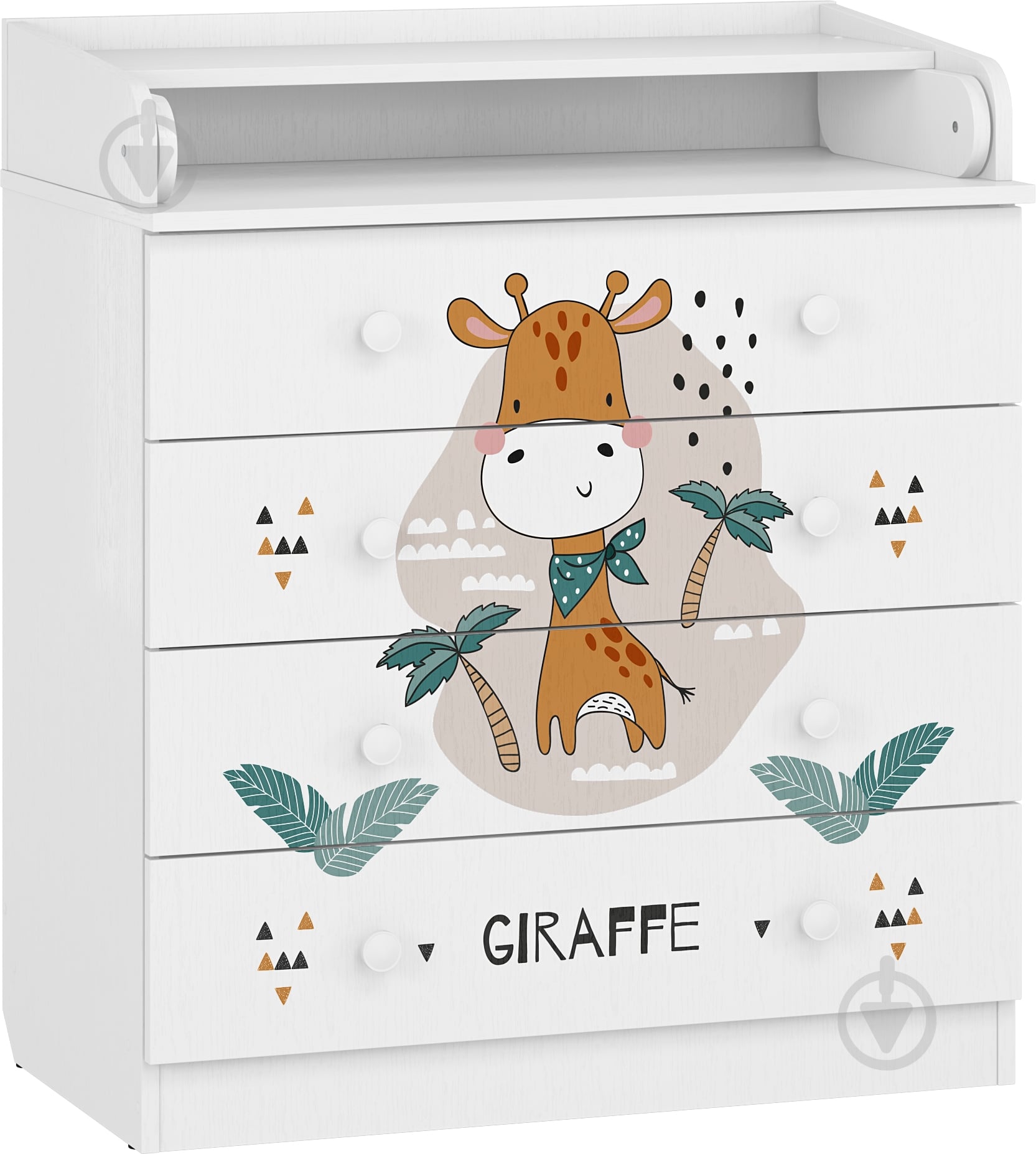 ᐉ Комод сповивальний Грейд French Giraffe білий • Краща ціна в