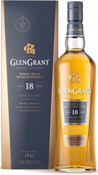 Віскі Glen Grant 18 років витримки 43% 0,7 л - фото 1