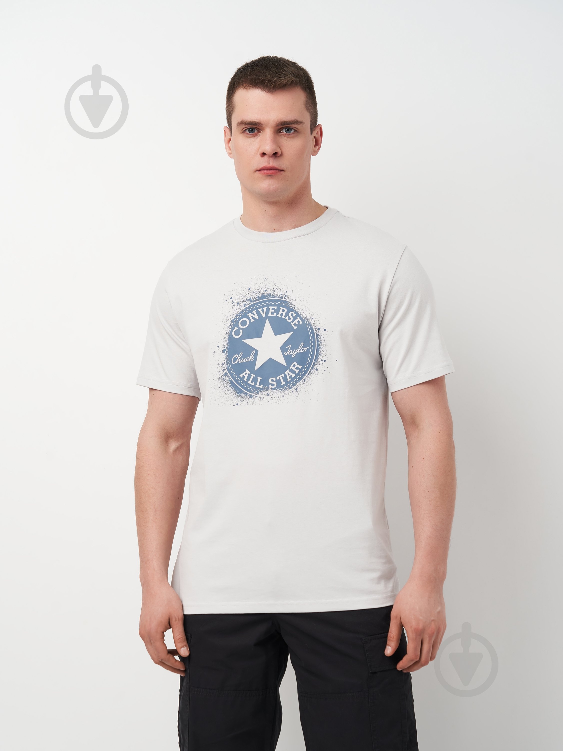 Футболка Converse CHUCK DISTORT SPRAY PAINT TEE 10027998-095 р.XL бежевый - фото 1