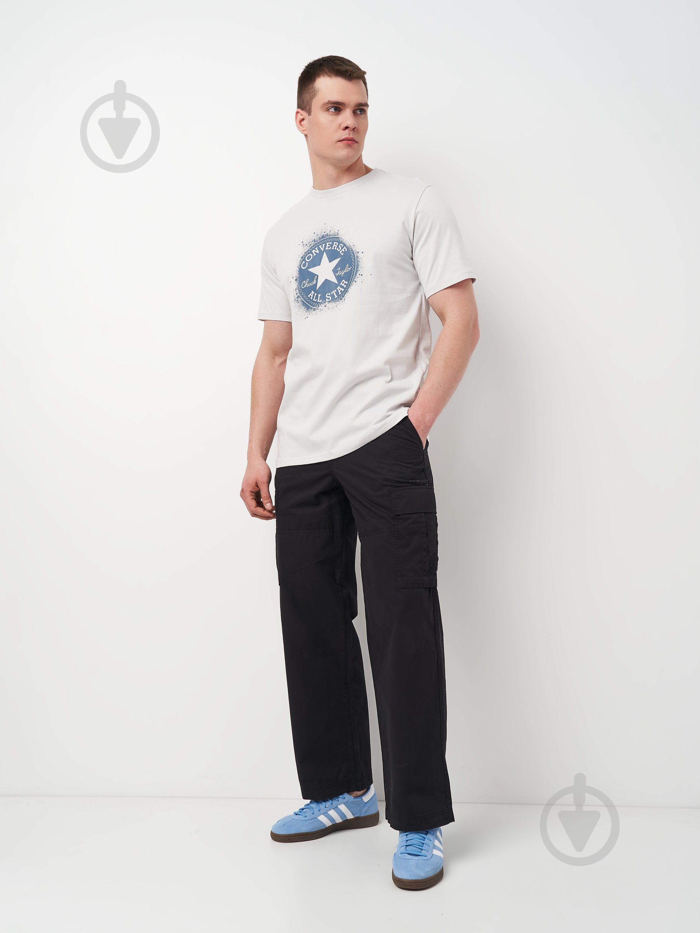 Футболка Converse CHUCK DISTORT SPRAY PAINT TEE 10027998-095 р.XL бежевый - фото 4
