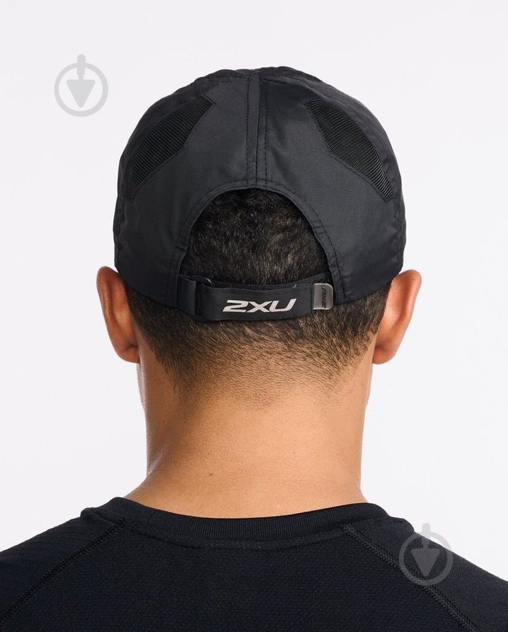 Кепка 2XU Run Cap UQ5685f_BLK/BLK OS чорний - фото 3