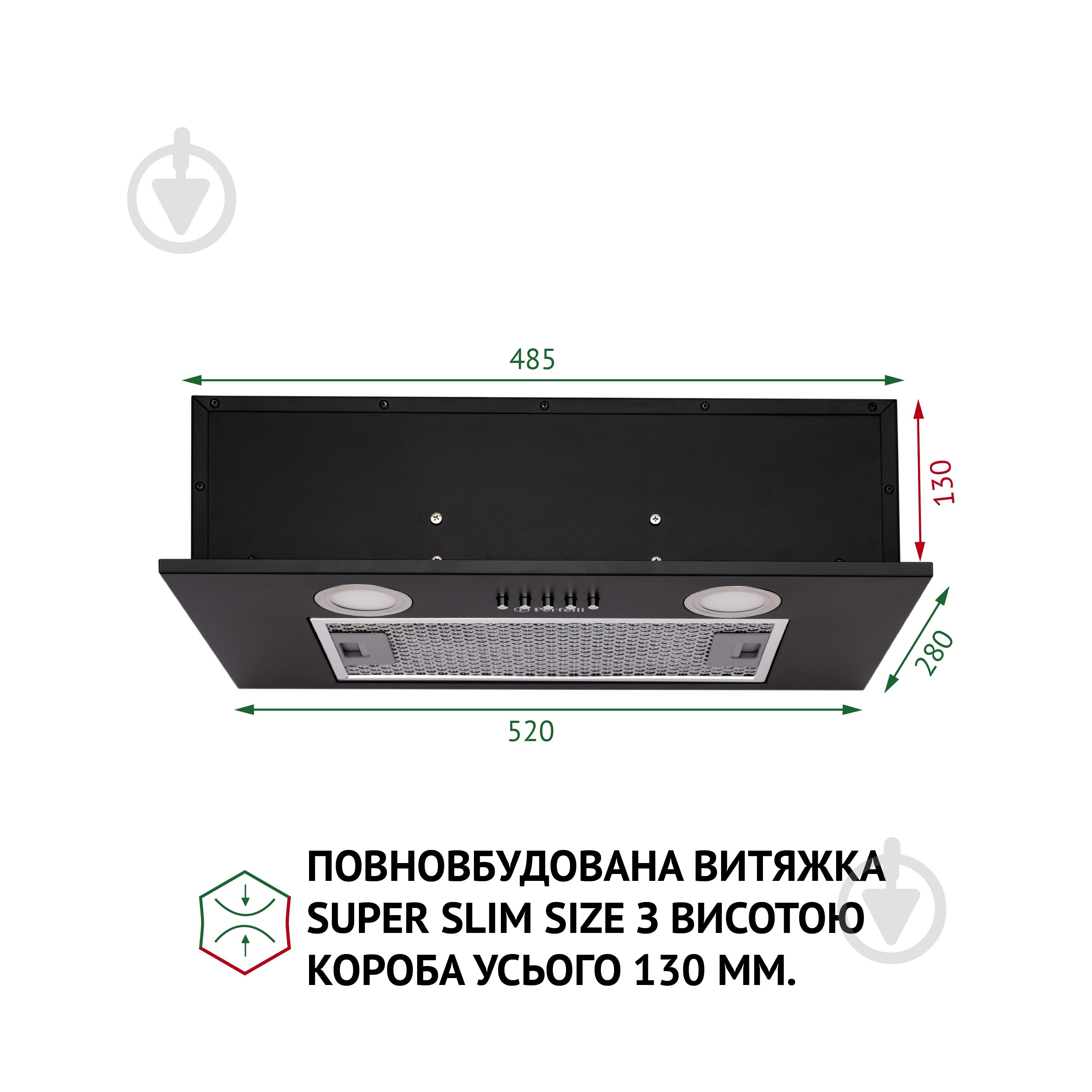 Вытяжка Perfelli BI 5252 BL 700 LED - фото 2
