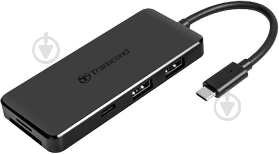USB-хаб Transcend Type-C HUB 6 ports microSD/SD Black (TS-HUB5C) - фото 2 USB-хаб Transcend Type-C HUB 6 ports microSD/SD Black (TS-HUB5C) - фото 2