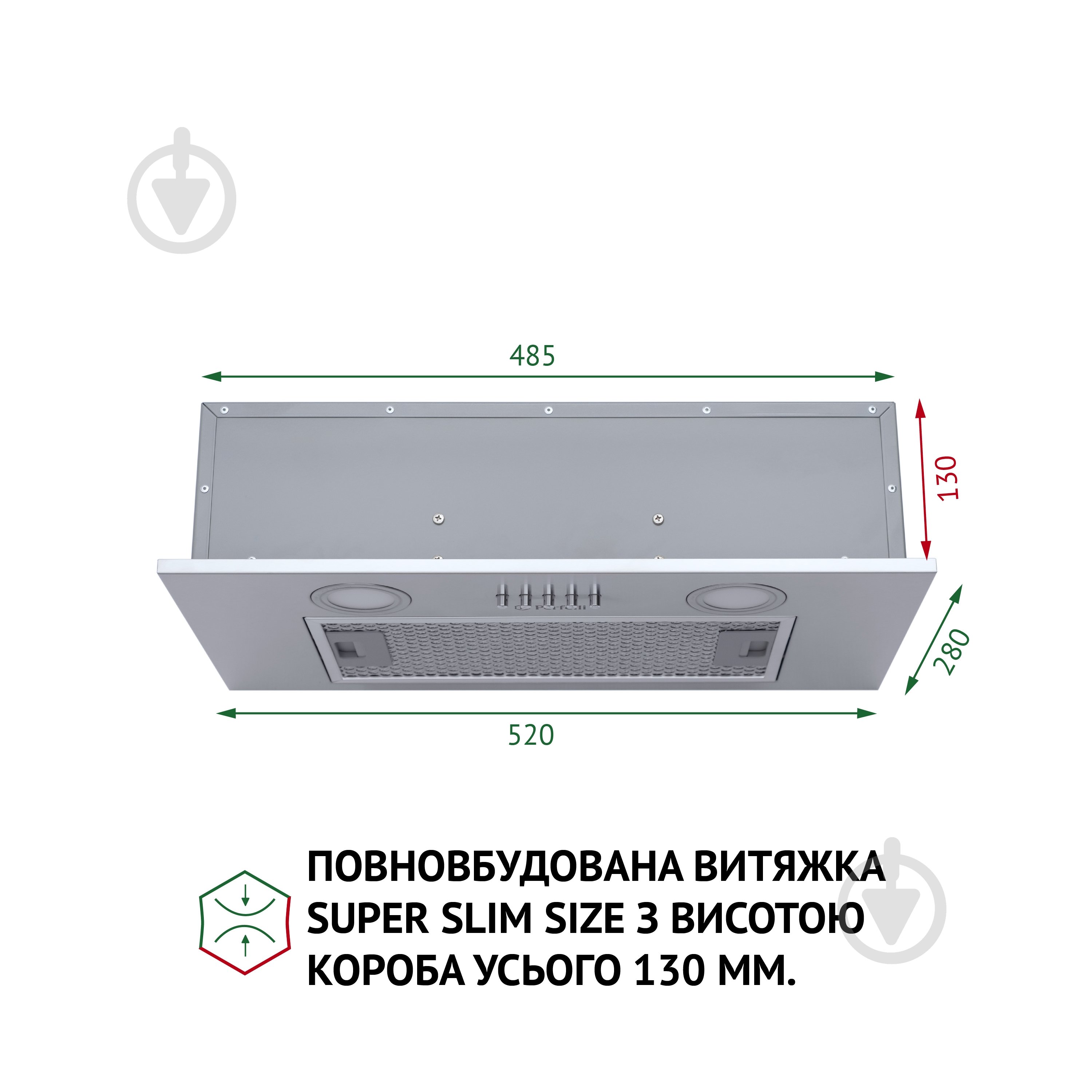 Вытяжка Perfelli BI 5252 I 700 LED - фото 2