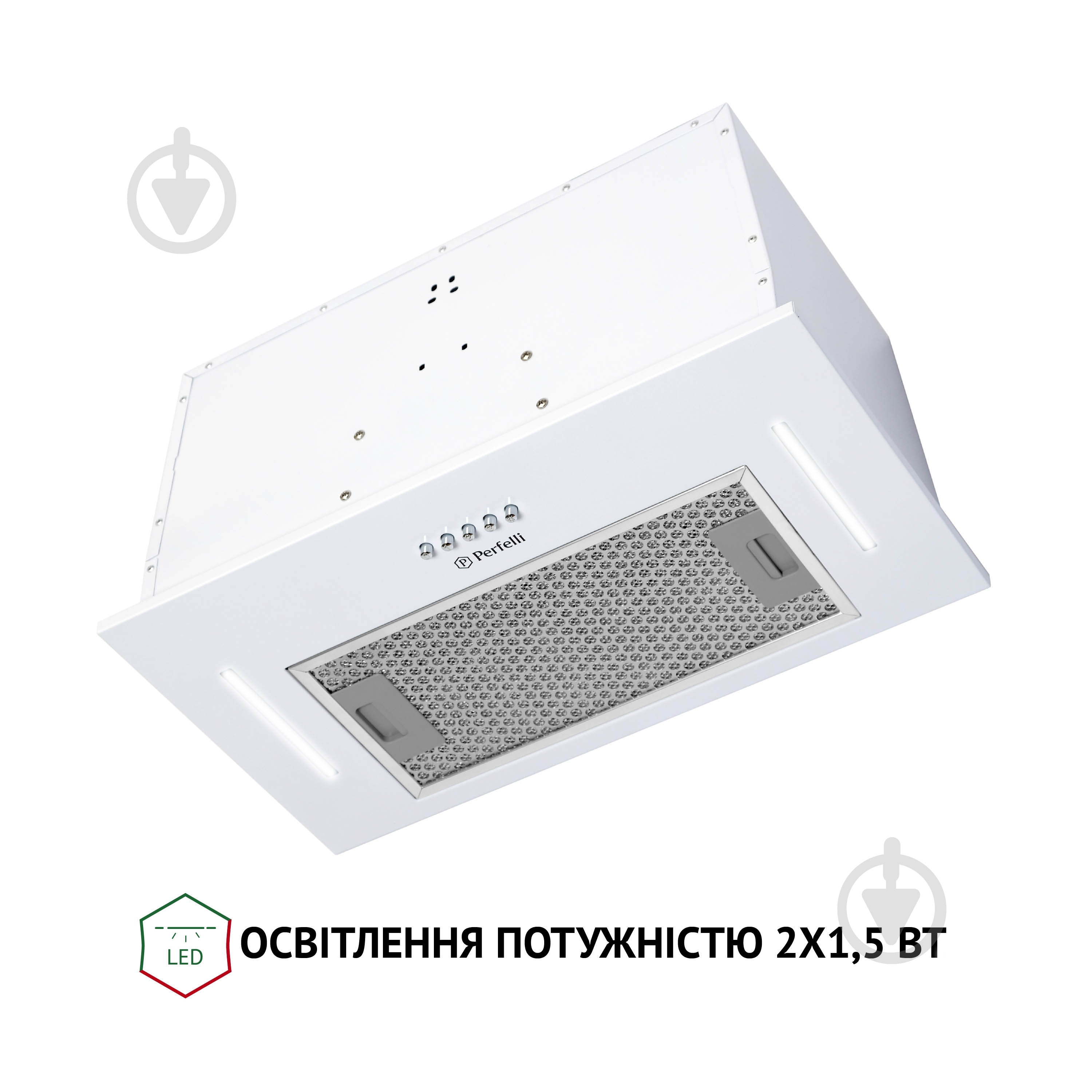 Вытяжка Perfelli BI 5453 WH 850 LED Strip - фото 6