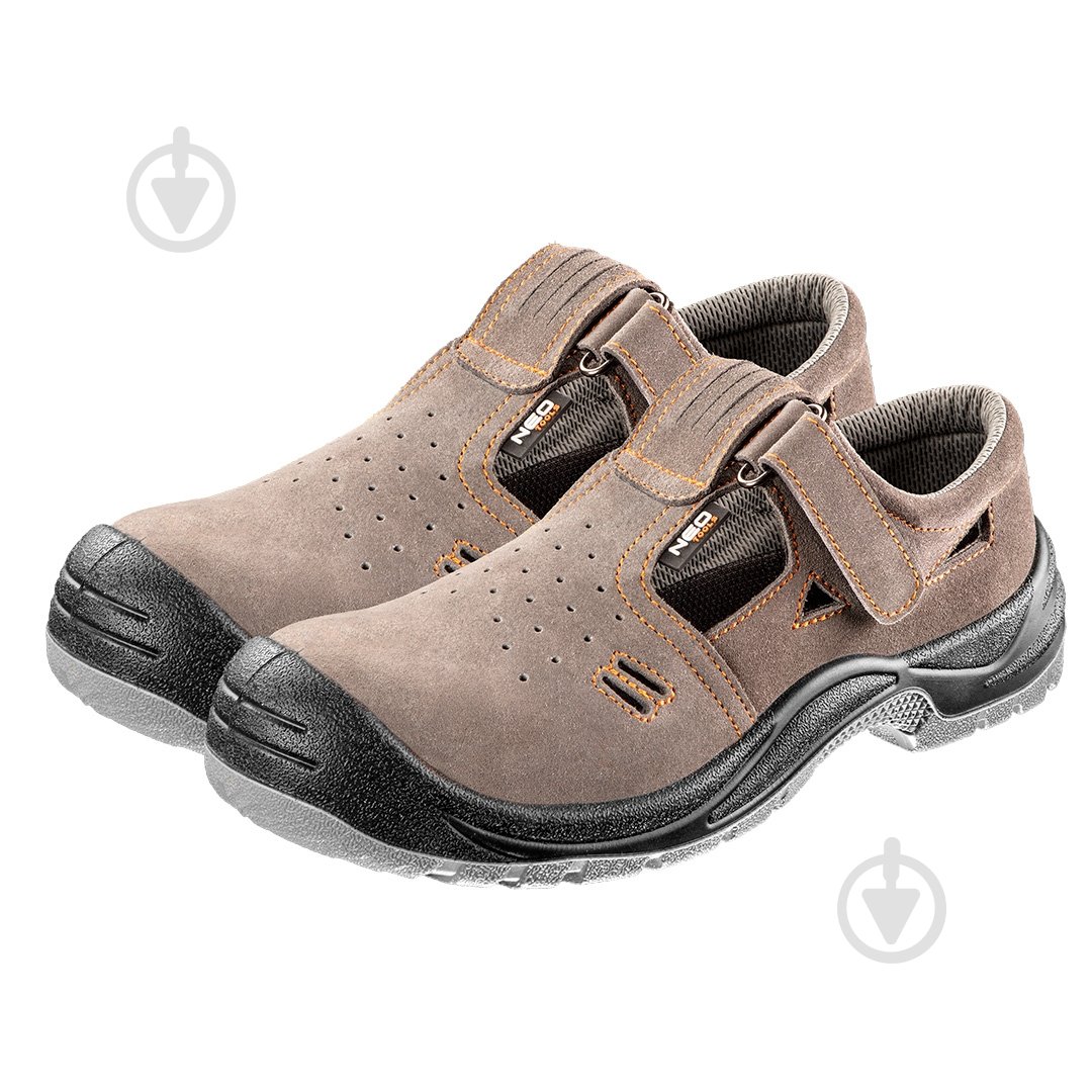 Сандалии рабочие NEO tools S1 SRA с композитным подноском р.43 82-080 коричневый - фото 1