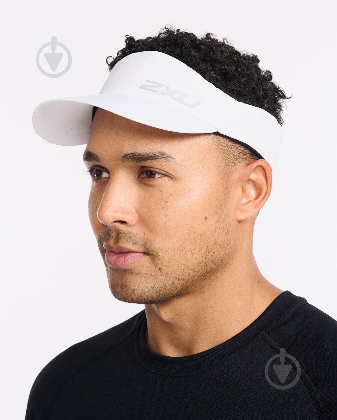 Кепка 2XU Run Visor UQ5686f_WHT/WHT OS белый - фото 1