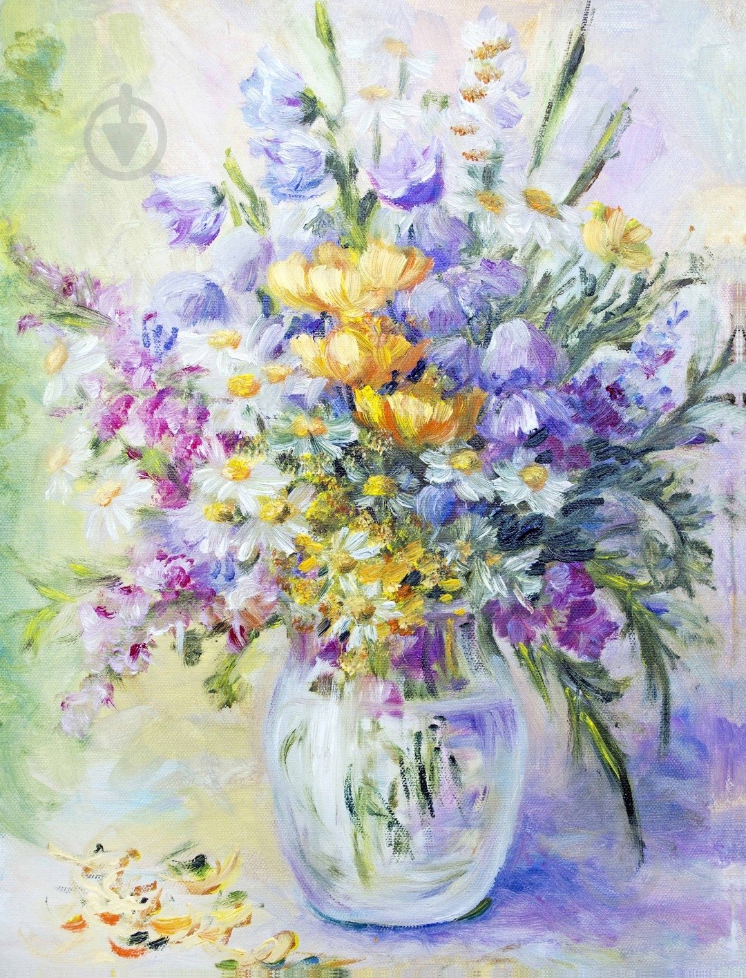 Репродукция Букет голубых полевых цветов 60x80 см Арт Фемелі - фото 1