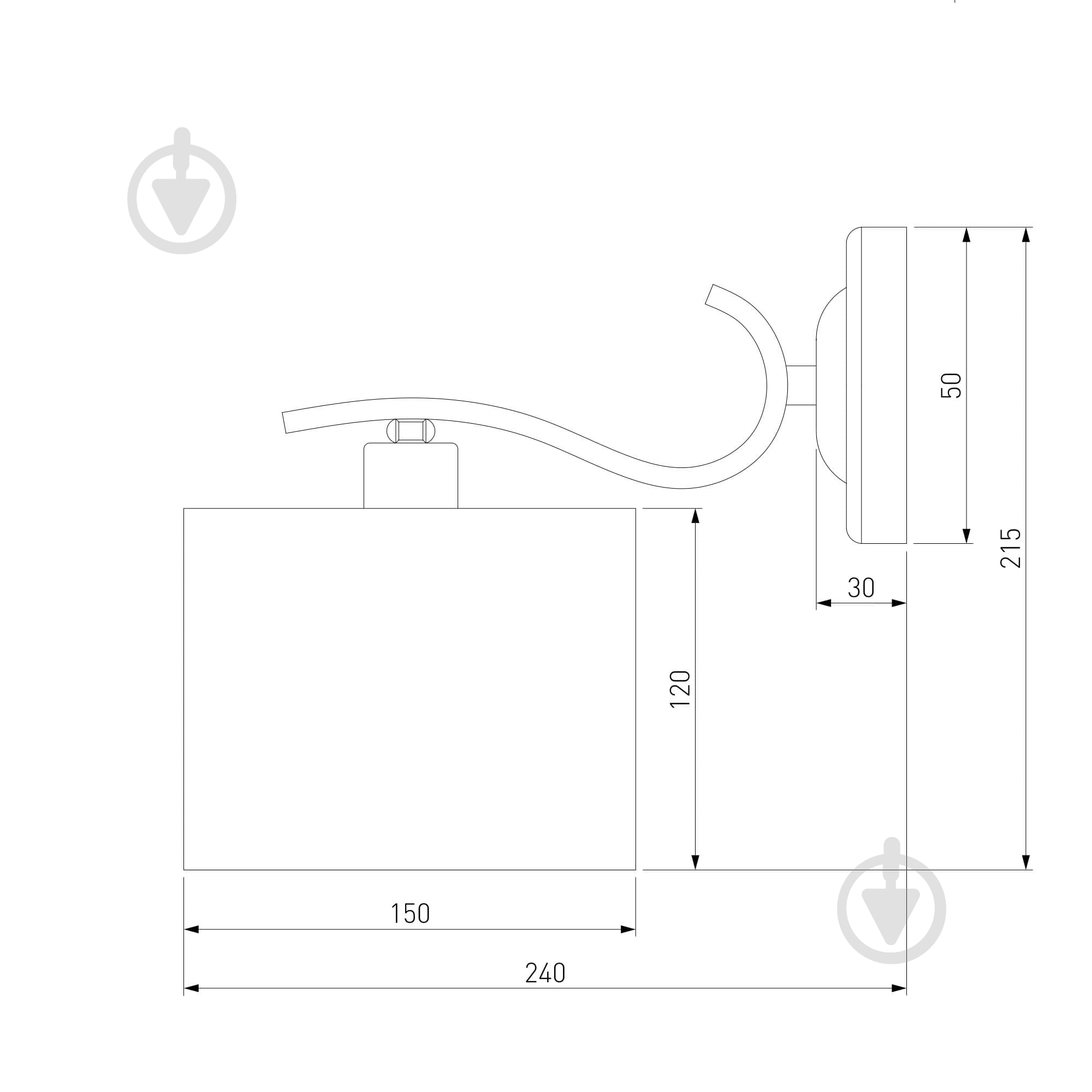 Бра Strotskis Shantel 60111/1 1x40 Вт E14 хром - фото 5