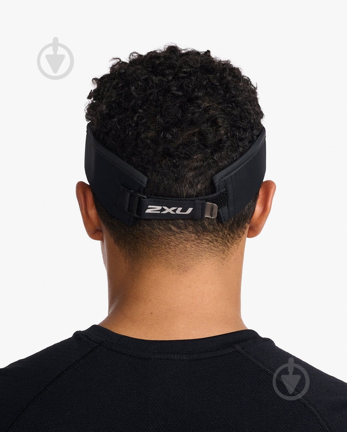 Кепка 2XU Run Visor UQ5686f_BLK/BLK OS чорний - фото 3