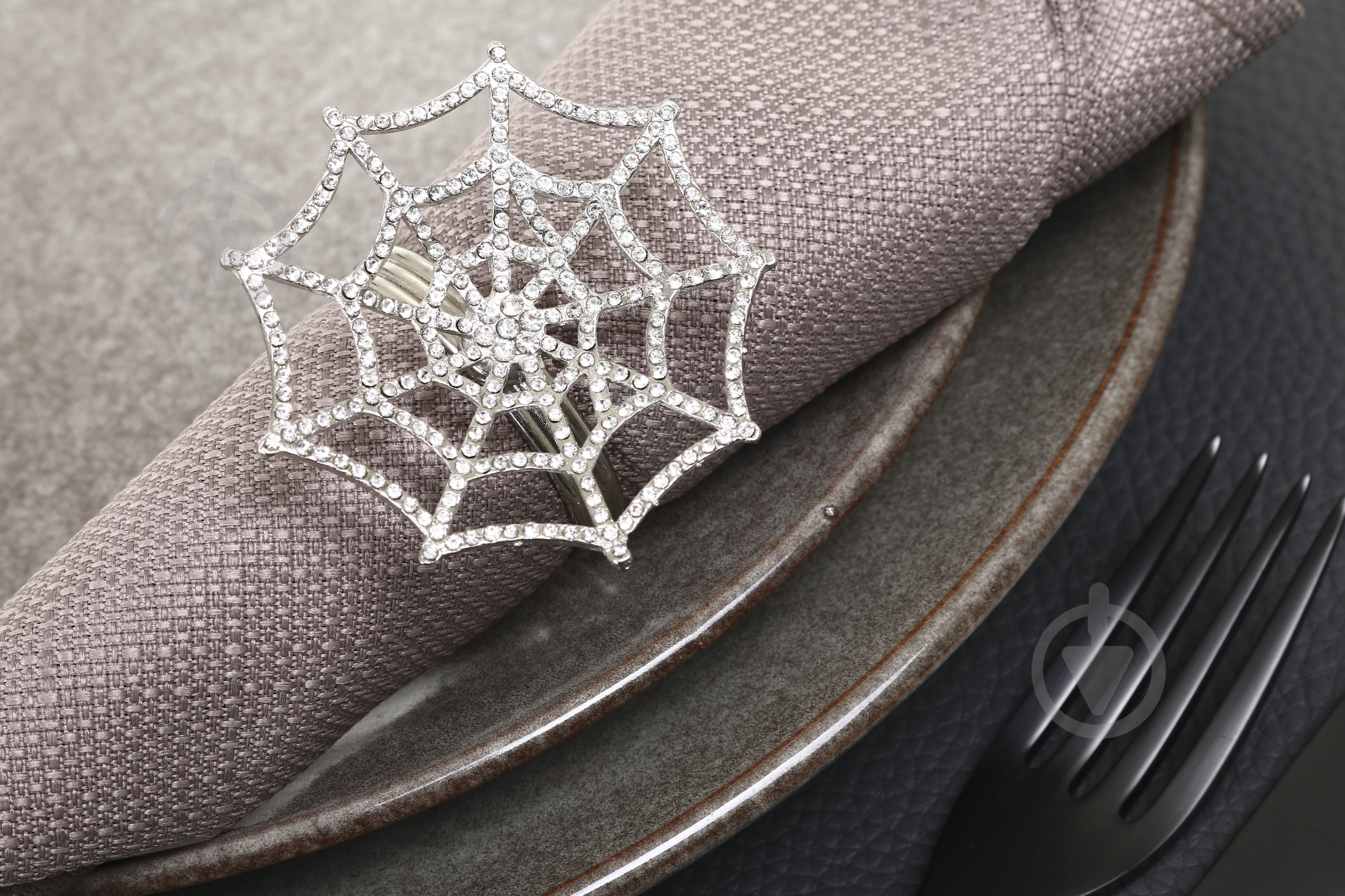 Набір кілець для серветок Inari Web 4 шт. цинк/нікель - фото 4 Набір кілець для серветок Inari Web 4 шт. цинк/нікель - фото 4