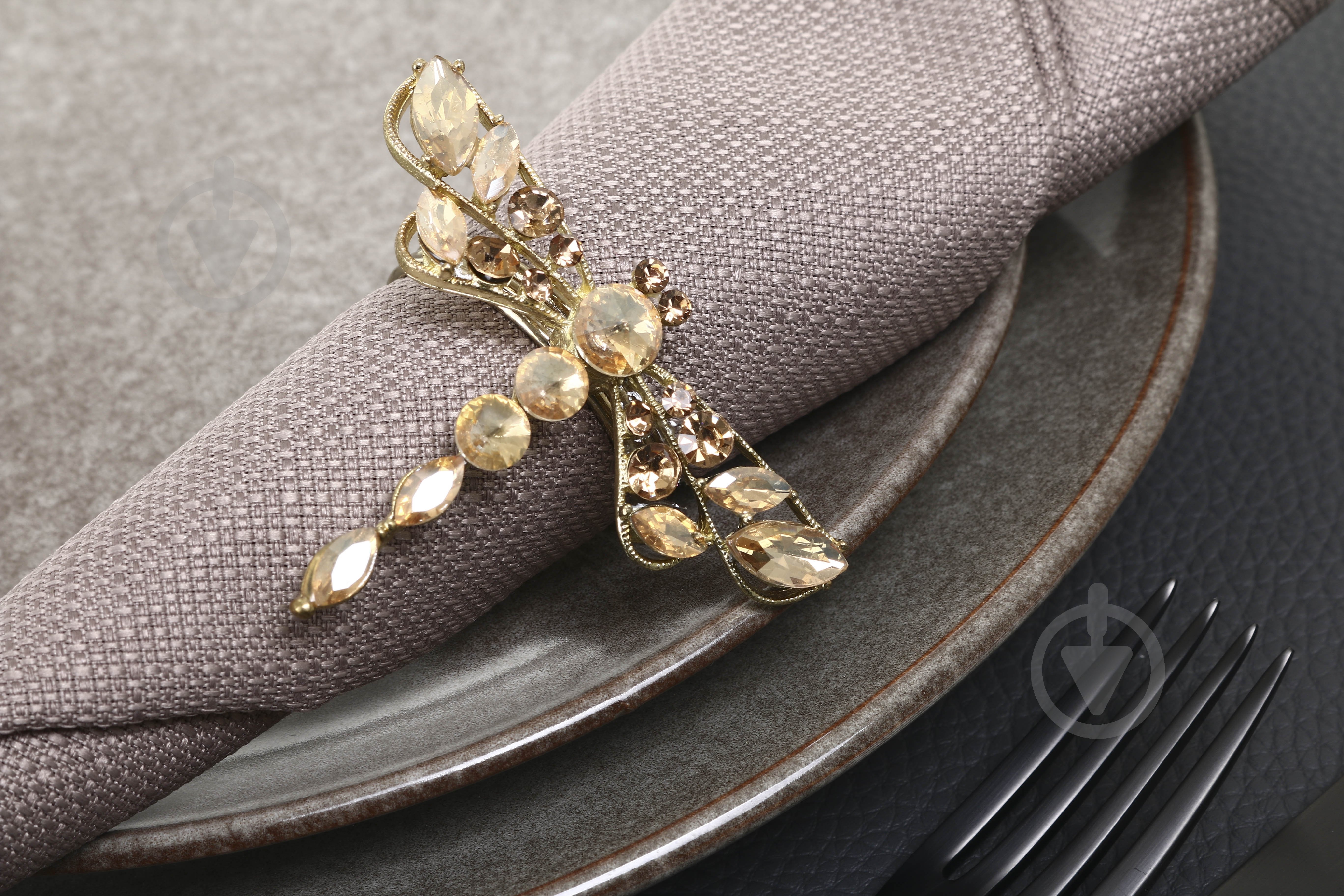 Набор колец для салфеток Inari Dragonfly 4 шт. цинк/никель - фото 4 Набор колец для салфеток Inari Dragonfly 4 шт. цинк/никель - фото 4