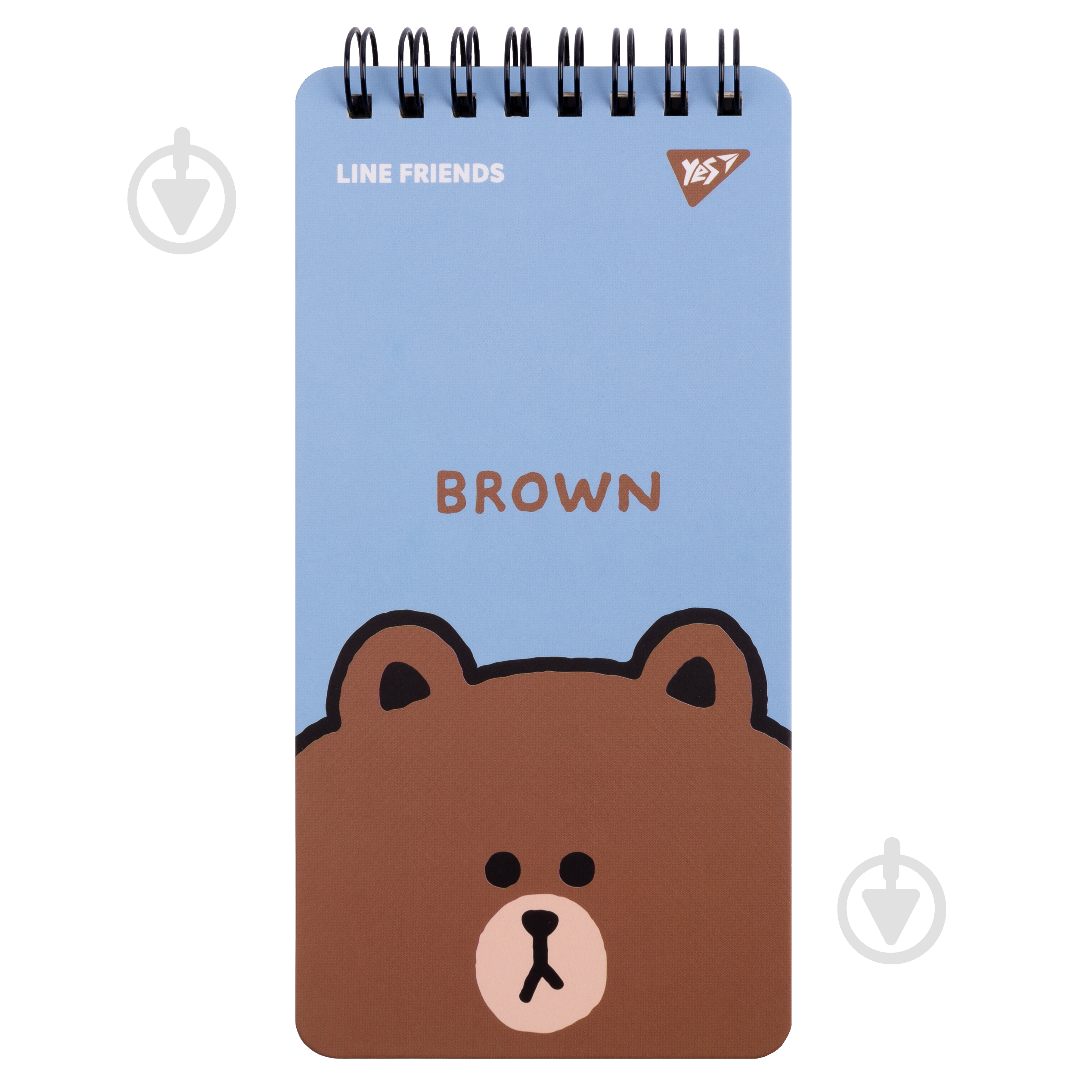 Блокнот 80х160 мм 60 лист. Line Friends Brown YES - фото 1