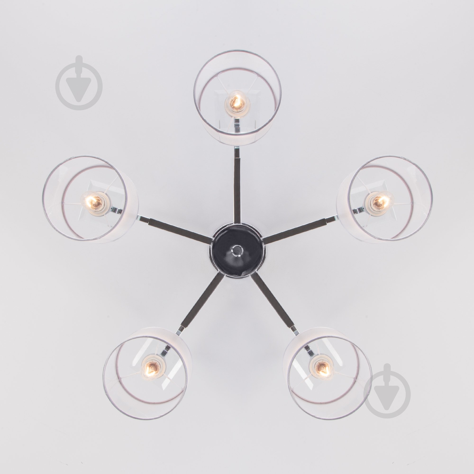 Люстра потолочная Strotskis Fargo 60108/5 5x40 Вт E14 белый/хром - фото 4