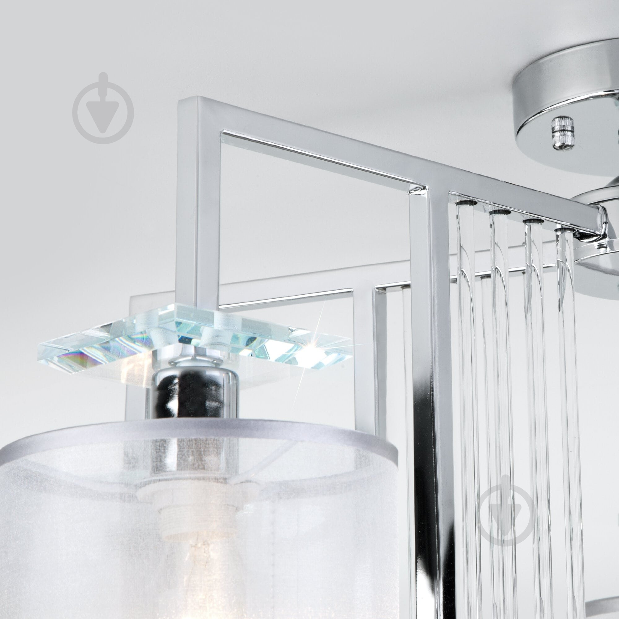 Люстра потолочная Strotskis Fargo 60108/5 5x40 Вт E14 белый/хром - фото 6