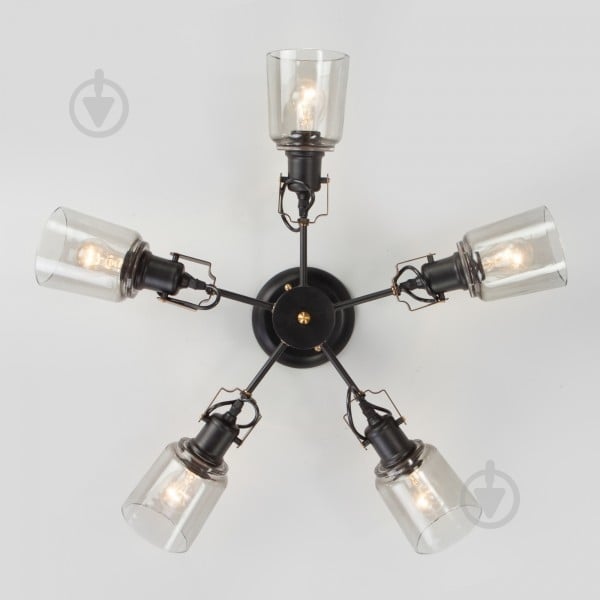 Люстра потолочная Strotskis Astor 70111/5 5x60 Вт E27 черный - фото 3