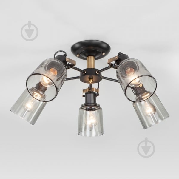 Люстра потолочная Strotskis Astor 70111/5 5x60 Вт E27 черный - фото 2