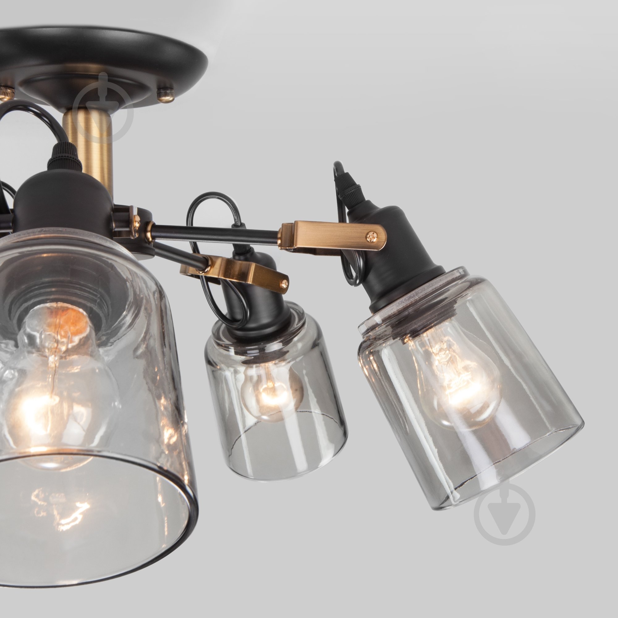 Люстра потолочная Strotskis Astor 70111/5 5x60 Вт E27 черный - фото 4