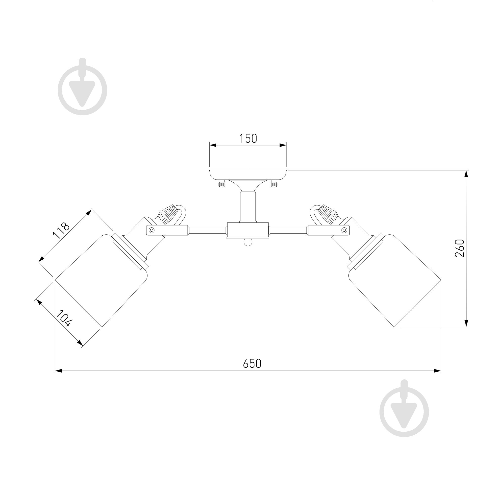 Люстра потолочная Strotskis Astor 70111/5 5x60 Вт E27 черный - фото 5