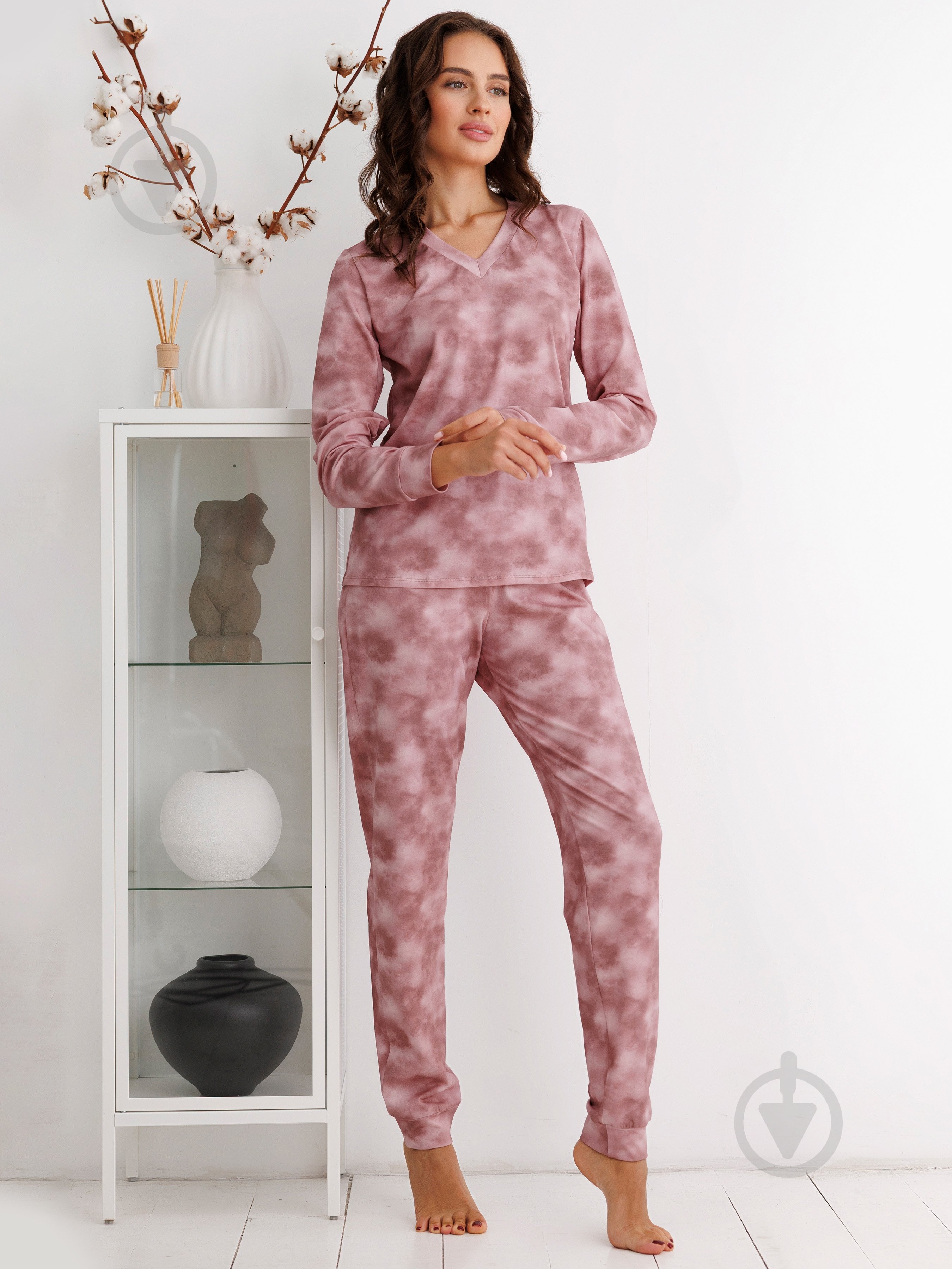 Лонгслив Roksana TAI DAI №1736/16207 р. 52 пудровый - фото 4 Лонгслив Roksana TAI DAI №1736/16207 р. 52 пудровый - фото 4